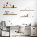 Væghylde Vægmonteret 4 pcs Beige 100 x 9 x 3 cm Konstrueret træ