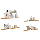 Væghylde Vægmonteret 4 pcs Beige 100 x 9 x 3 cm Konstrueret træ