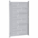 Haveport 85 x 120 cm Rustfrit stål Sølv Låses
