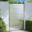 Haveport 85 x 120 cm Rustfrit stål Sølv Låses