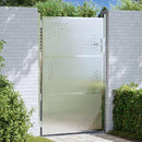 Haveport 85 x 120 cm Rustfrit stål Sølv Låses