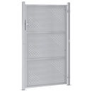 Haveport 85 x 120 cm Rustfrit stål Sølv Låses