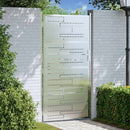 Haveport 85 x 174 cm Rustfrit stål Sølv Låses