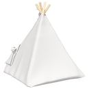 Kæledyrstepee med pude Hvid 50 x 50 x 60 cm Polyester