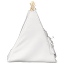 Kæledyrstepee med pude Hvid 60 x 60 x 70 cm Polyester