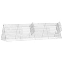Kanin Bur Sølv 215 x 55 x 55 cm Galvaniseret stål