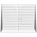 Kanin Bur Sølv 110 x 100 x 85 cm Galvaniseret stål