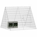 Kanin Bur Sølv 110 x 100 x 85 cm Galvaniseret stål