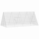 Kanin Bur Sølv 215 x 100 x 85 cm Galvaniseret stål