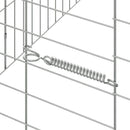 Kanin Bur Sølv 100 x 78 x 78 cm Galvaniseret stål