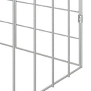 Kanin Bur Sølv 100 x 78 x 78 cm Galvaniseret stål