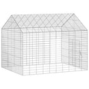 Kanin Bur Sølv 100 x 78 x 78 cm Galvaniseret stål