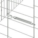 Kanin Bur Sølv 200 x 78 x 78 cm Galvaniseret stål