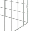 Kanin Bur Sølv 200 x 78 x 78 cm Galvaniseret stål