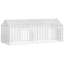 Kanin Bur Sølv 200 x 78 x 78 cm Galvaniseret stål