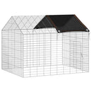 Kanin Bur Sølv 100 x 78 x 78 cm Galvaniseret stål