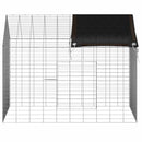 Kanin Bur Sølv 100 x 78 x 78 cm Galvaniseret stål