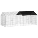 Kanin Bur Sølv 200 x 78 x 78 cm Galvaniseret stål