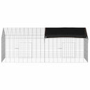 Kanin Bur Sølv 200 x 78 x 78 cm Galvaniseret stål
