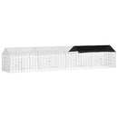 Kanin Bur Sølv 400 x 78 x 78 cm Galvaniseret stål
