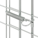 Kanin Bur Sølv 200 x 100 x 210 cm Galvaniseret stål
