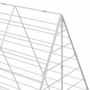 Kanin Bur Sølv 200 x 100 x 210 cm Galvaniseret stål