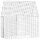 Kanin Bur Sølv 200 x 100 x 210 cm Galvaniseret stål