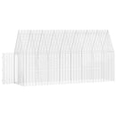 Kanin Bur Sølv 400 x 100 x 210 cm Galvaniseret stål