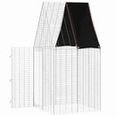 Kanin Bur Sølv 100 x 100 x 210 cm Galvaniseret stål