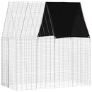 Kanin Bur Sølv 200 x 100 x 210 cm Galvaniseret stål