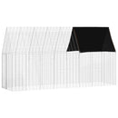 Kanin Bur Sølv 400 x 100 x 210 cm Galvaniseret stål