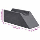 Benpude 68 x 25 x 21,5 cm Fast PU Skum Grå