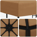 Pavillon 3 x 3 m Beige Polyester og Stål 190 gsm