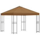 Pavillon 3 x 3 m Beige Polyester og Stål 190 gsm