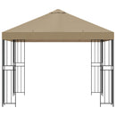 Pavillon 3 x 3 m Beige Polyester og Stål 190 gsm
