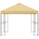 Pavillon 3 x 3 m Cremefarvet Polyester og Stål 190 gsm