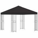 Pavillon 3 x 3 m Antracit Polyester og Stål 190 gsm