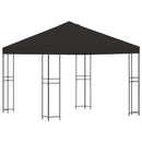 Pavillon 3 x 3 m Antracit Polyester og Stål 190 gsm