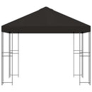 Pavillon 3 x 3 m Antracit Polyester og Stål 190 gsm