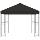 Pavillon 3 x 3 m Antracit Polyester og Stål 190 gsm