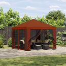 Pavillon 3 x 3 m Terrakotta Polyester og Stål 190 gsm