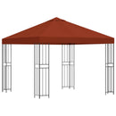 Pavillon 3 x 3 m Terrakotta Polyester og Stål 190 gsm