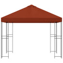 Pavillon 3 x 3 m Terrakotta Polyester og Stål 190 gsm