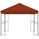Pavillon 3 x 3 m Terrakotta Polyester og Stål 190 gsm