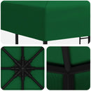 Pavillon 3 x 3 m Grøn Polyester og Stål 190 gsm