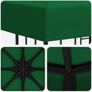 Pavillon 3 x 3 m Grøn Polyester og Stål 190 gsm