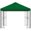 Pavillon 3 x 3 m Grøn Polyester og Stål 190 gsm