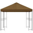 Pavillon 3 x 3 m Gråbrun Polyester og Stål 190 gsm
