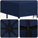 Pavillon 3 x 3 m Blå Polyester og Stål 190 gsm