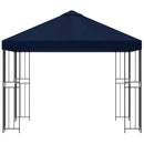 Pavillon 3 x 3 m Blå Polyester og Stål 190 gsm